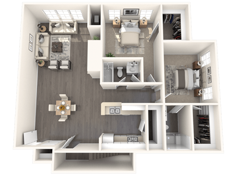 Otis Floor Plan at Residences at Westborough Station, Westborough, Massachusetts